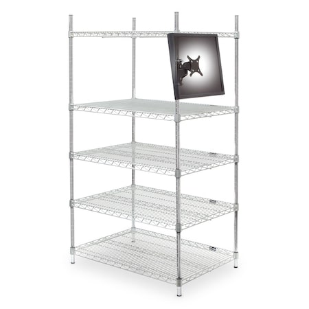 Innovative Office Products Monitor Mounting Bracket For Displays Up To 45 Lbs. Includes 75&100 9110-8460-104